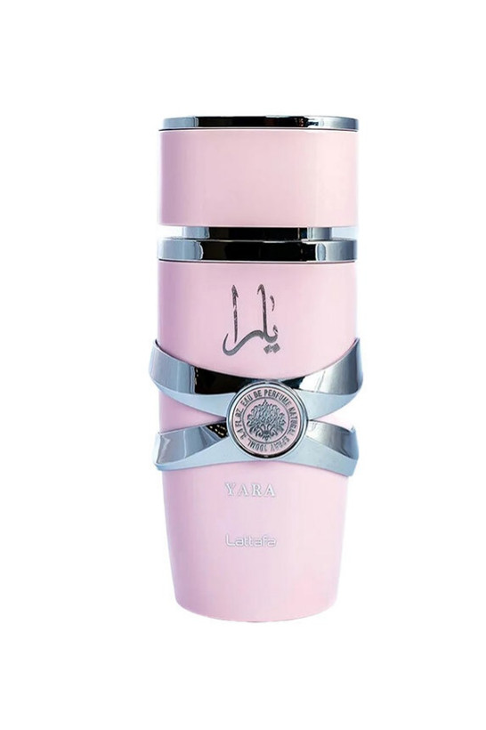 عطر یارا صورتی برند لطافه حجم 100میل جعبه پلمپ