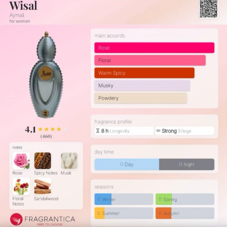 عطر گرمی اجمل وصال مقدار 1 گرم